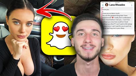 Some say it's a gimmick they do to stay in the social media news cycle. . Lana rhoades snapchat